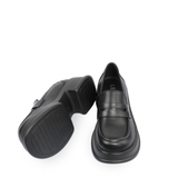 Giày Ulzzang Nữ Da Mềm VEGAN AVA 566-8 - Cỡ 37 - 23.5cm - Đen Microfiber