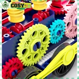 Đồ chơi đầu tàu xe lửa trong suốt chạy bằng pin có đèn cho bé