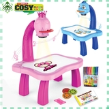 Đồ chơi bàn chiếu đèn tô màu với hơn 24 mẫu kèm bút màu sáp cho bé