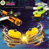 Đồ chơi xếp hình lắp ráp con quay với 40 mảnh ghép