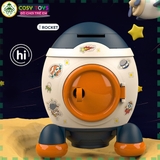 Đồ chơi ống tiết kiệm mô hình tên lửa phi hành gia cho bé