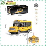 Đồ chơi xe bus buýt có điều khiển từ xa bốn chiều và đèn nháy cho bé