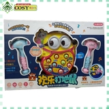 Đồ chơi đập chuột hình Minion có 2 búa kích cỡ to, lắp pin phát nhạc