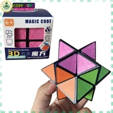 Hộp rubik vuông ma thuật biến hình các khối với nhiều kiểu ghép khác nhau cho bé
