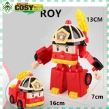 Đồ chơi biệt đội cứu hộ xe poli biến hình ô tô cho bé