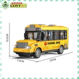 Đồ chơi xe bus buýt có điều khiển từ xa bốn chiều và đèn nháy cho bé