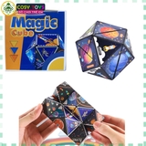 Hộp rubik vuông ma thuật biến hình các khối với nhiều kiểu ghép khác nhau cho bé