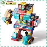 Đồ chơi lắp ghép xếp hình lắp ráp sáng tạo 5 trong 1 duplo với hơn 195 chi tiết đủ kích cỡ và màu sắc