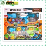 Đồ chơi bắn Zoombie bằng ống hơi đạn xốp kèm các nhân vật trong hoa quả đại chiến