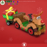 ĐỒ CHƠI LẮP GHÉP XẾP HÌNH ÔNG GIÀ NOEL CƯỠI TUẦN LỘC CÓ DÂY CÓT VỚI 390 MẢNH GHÉP