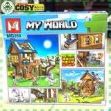 Đồ chơi lắp ghép xếp hình ngôi nhà trong rừng cỡ cỡ lớn cao cấp với 465 mảnh ghép