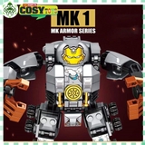 Đồ chơi xếp hình lắp ghép người sắt Iron Man trong bộ giáp Mark 1 Amor Series với 305 mảnh ghép cho bé