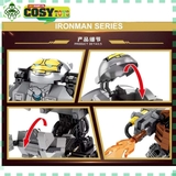 Đồ chơi xếp hình lắp ghép người sắt Iron Man trong bộ giáp Mark 1 Amor Series với 305 mảnh ghép cho bé