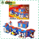 Đồ chơi xếp hình lắp ghép căn cứ của các siêu anh hùng Ironnman, Spidermman, Thorr và Capttain American cho bé