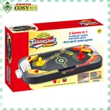 Bàn đồ chơi 2 trong 1: khúc côn cầu và bóng đá cho bé