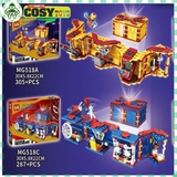 Đồ chơi xếp hình lắp ghép căn cứ của các siêu anh hùng Ironnman, Spidermman, Thorr và Capttain American cho bé