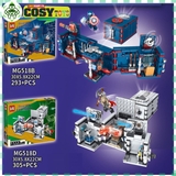 Đồ chơi xếp hình lắp ghép căn cứ của các siêu anh hùng Ironnman, Spidermman, Thorr và Capttain American cho bé