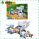 Đồ chơi xếp hình lắp ghép căn cứ của các siêu anh hùng Ironnman, Spidermman, Thorr và Capttain American cho bé