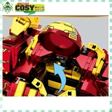 Đồ chơi xếp hình lắp ghép người sắt Iron Man trong bộ giáp Hero Mecha Series với 568 mảnh ghép cho bé