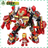 Đồ chơi xếp hình lắp ghép người sắt Ironn Mann trong bộ giáp Mark 46 Amor Series với 330 mảnh ghép cho bé