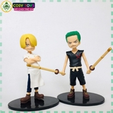 Mô hình combo các anh em Luffy, Zoro, Sanji, ACE, Sabo lúc nhỏ siêu đẹp cao 15cm - One Pece