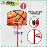 Đồ chơi bóng rổ cao cấp có thể điều chỉnh độ cao cho từng bé