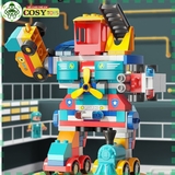 Đồ chơi lắp ghép xếp hình lắp ráp sáng tạo 5 trong 1 duplo với hơn 195 chi tiết đủ kích cỡ và màu sắc