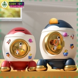 Đồ chơi ống tiết kiệm mô hình tên lửa phi hành gia cho bé