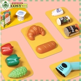 Bộ đồ chơi siêu thị cỡ lớn với hơn 47 chi tiết cùng với xe đẩy hàng cho bé