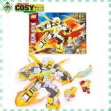 Đồ chơi lắp ghép xếp hình Ninjago cùng robot chiến đấu mang giáp với hơn 365 mảnh ghép