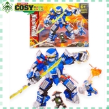Đồ chơi lắp ghép xếp hình Ninjago cùng robot chiến đấu mang giáp với hơn 365 mảnh ghép