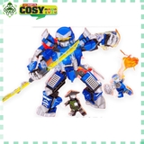 Đồ chơi lắp ghép xếp hình Ninjago cùng robot chiến đấu mang giáp với hơn 365 mảnh ghép