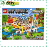 Đồ chơi lắp ghép xếp hình My World cầu trượt đu quay hình rồng với hơn 335 mảnh ghép