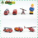 Đồ chơi mô hình bãi đỗ ô tô, trực thăng có nhà chứa, đường ray với hơn 28 chi tiết