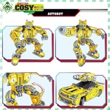 Đồ chơi lắp ghép xếp hình robot Bumbelee biến hình 2 trong 1 với hơn 538 chi tiết