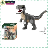 Đồ chơi xếp hình lắp ráp mô hình khủng long đủ mẫu với 1637 mảnh ghép