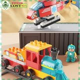 Đồ chơi lắp ghép xếp hình lắp ráp sáng tạo 5 trong 1 duplo với hơn 195 chi tiết đủ kích cỡ và màu sắc