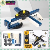 Đồ chơi xếp hình lắp ráp con quay với 40 mảnh ghép