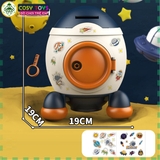 Đồ chơi ống tiết kiệm mô hình tên lửa phi hành gia cho bé