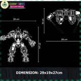 Đồ chơi lắp ghép xếp hình Ninjjago chiến đấu với bộ giáp hợp thể của Kai và Cole cỡ lớn với 1033 mảnh ghép