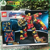 Đồ chơi xếp hình lắp ghép người sắt Ironn Mann trong bộ giáp anti Hulk với 217 mảnh ghép cho bé