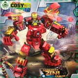Đồ chơi xếp hình lắp ghép người sắt Ironn Mann trong bộ giáp anti Hulk với 217 mảnh ghép cho bé