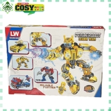 Đồ chơi lắp ghép xếp hình robot Bumbelee biến hình 2 trong 1 với hơn 538 chi tiết