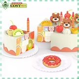 Đồ chơi cắt bánh sinh nhật loại lớn 85 chi tiết kèm nhạc và đèn dễ thương cho bé