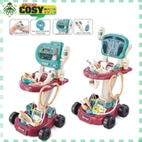 Đồ chơi xe đẩy khám bệnh của bác sỹ với 24 chi tiết cho bé