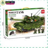 Đồ chơi lắp ghép xếp hình xe tăng quân sự mẫu mới với từ 625-641 chi tiết