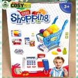 Hộp tính tiền siêu thị kèm xe đẩy hàng cho bé