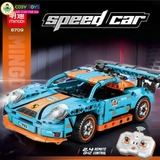 Đồ chơi xếp hình lắp ghép mô hình xe thể thao mẫu mới có động cơ điều khiển từ xa với 400 chi tiết cho bé