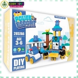 Đồ chơi xếp hình trạm cảnh sát gồm 24 chi tiế cho bé