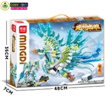 Đồ chơi xếp hình lắp ghép phượng hoàng biến hình người máy 2 trong 1 với 629 - 603 - 596 chi tiết cho bé